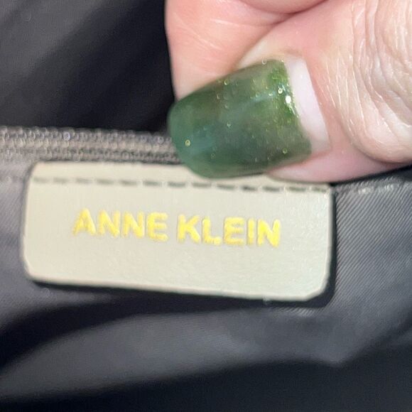 Anne Klein Faux Leather Deep Cream Domed Large‎ Bag - Picture 10 of 10